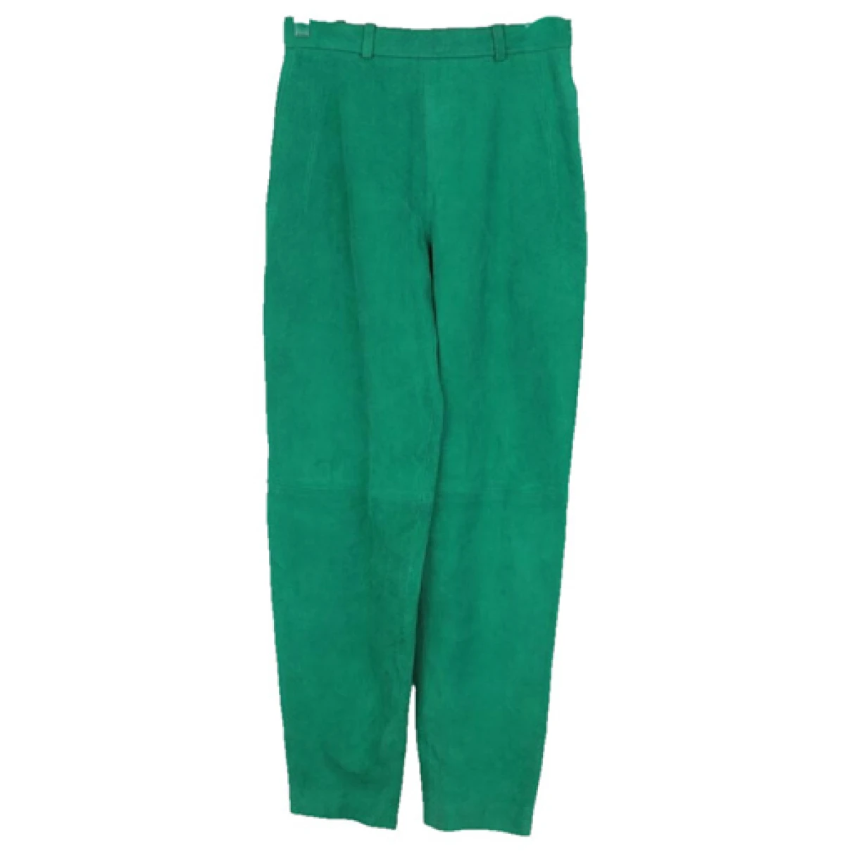 Pre-owned Saint Laurent Straight Pants In Green