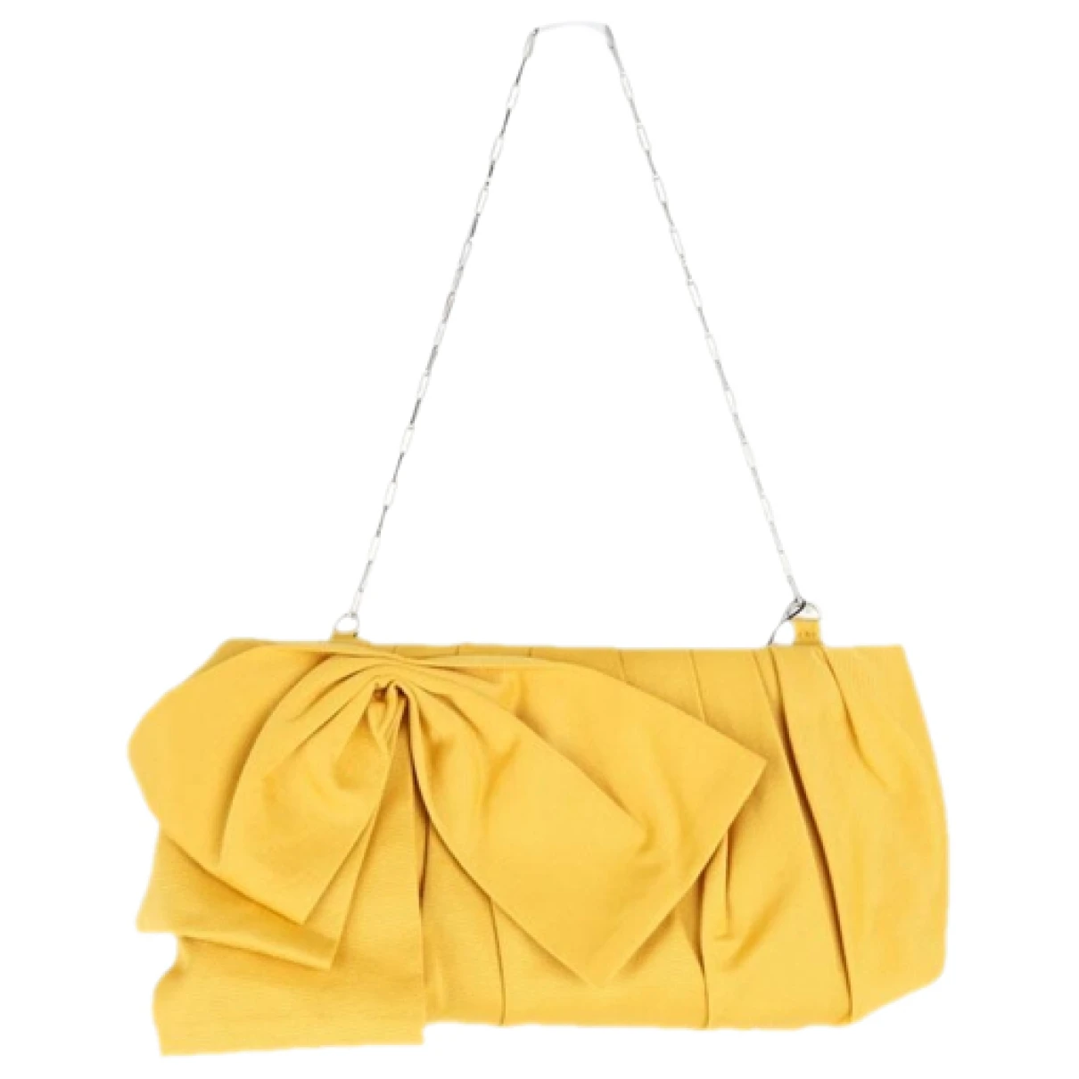 Pre-owned Paule Ka Cloth Handbag In Yellow