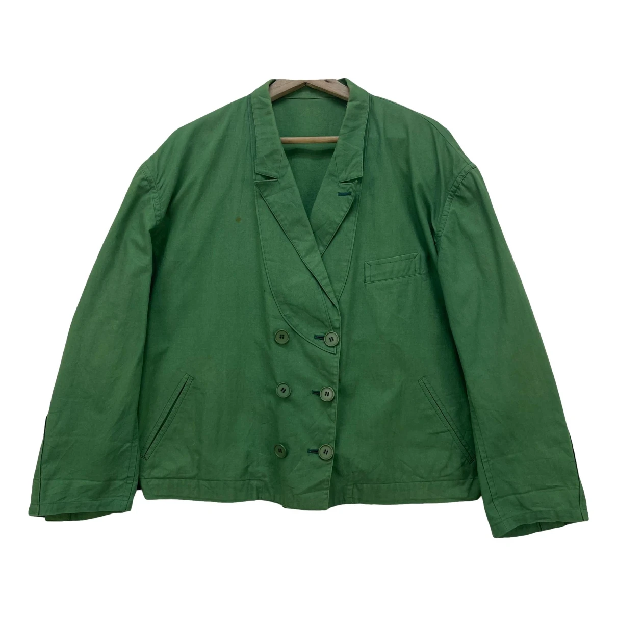 Pre-owned Yohji Yamamoto Jacket In Green