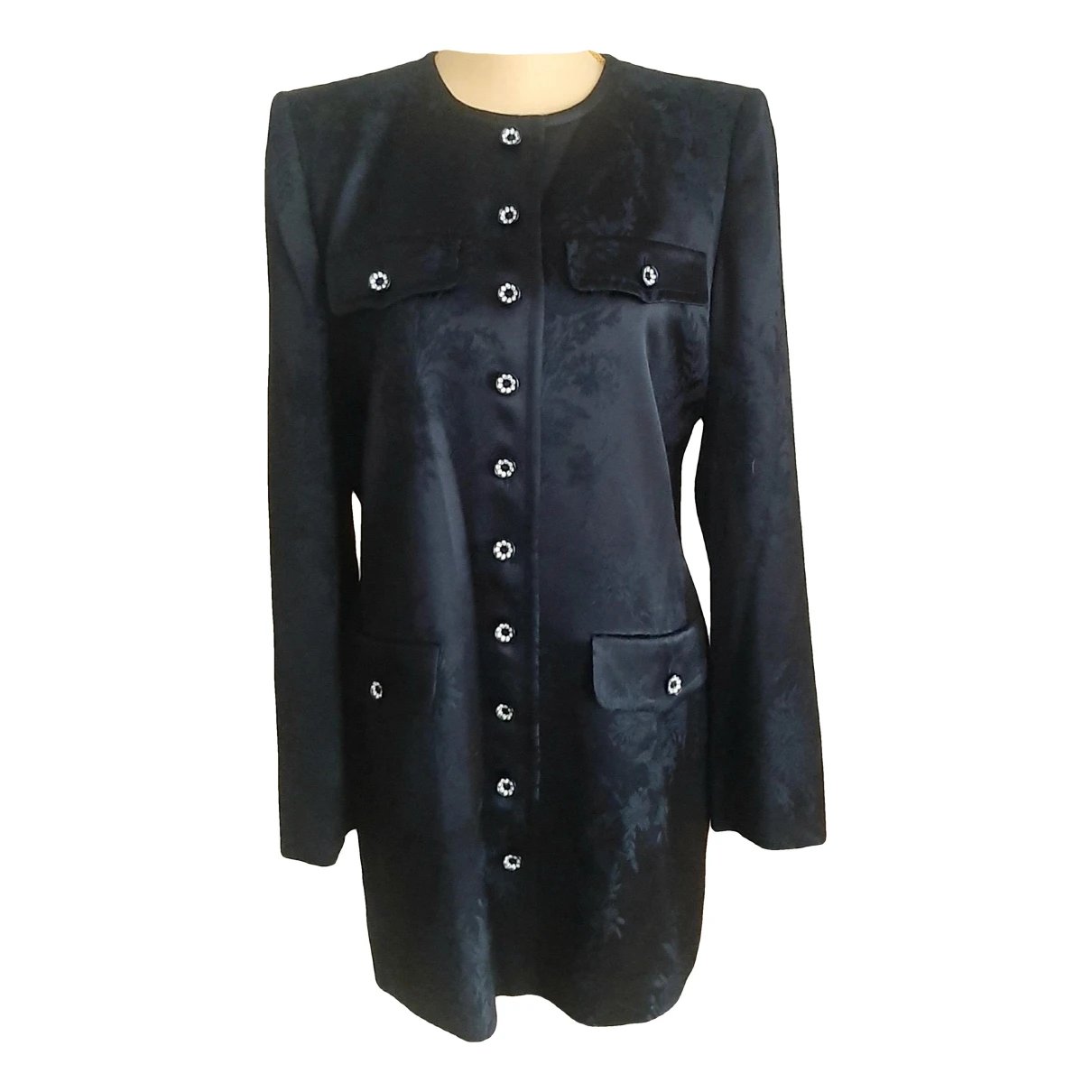 Pre-owned Saint Laurent Coat In Black