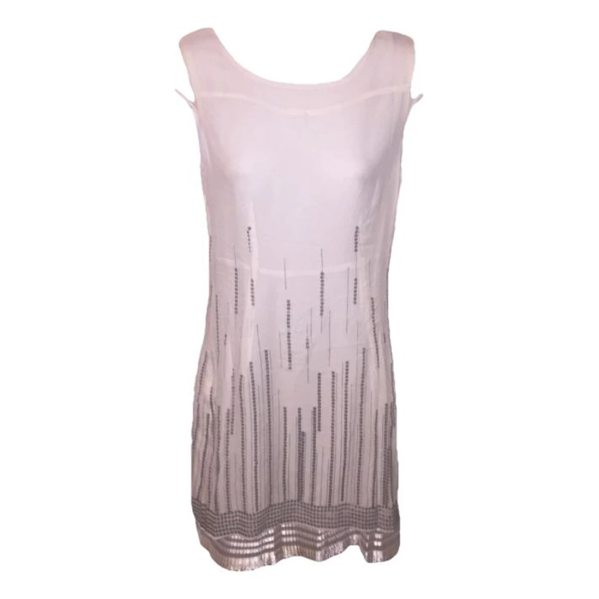Pre-owned Marc Jacobs Silk Mini Dress In White