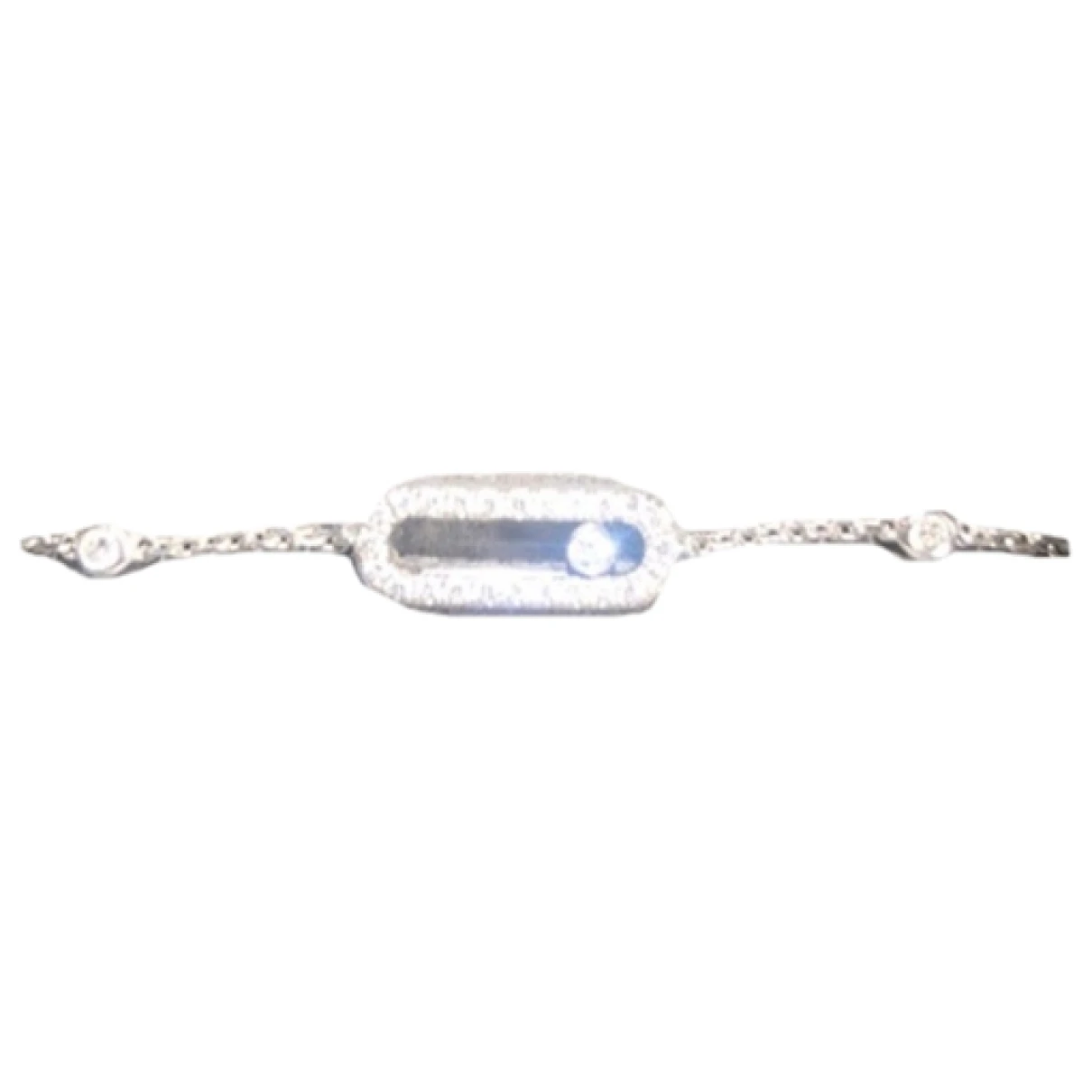 Pre-owned Messika Move Classique White Gold Bracelet In Silver
