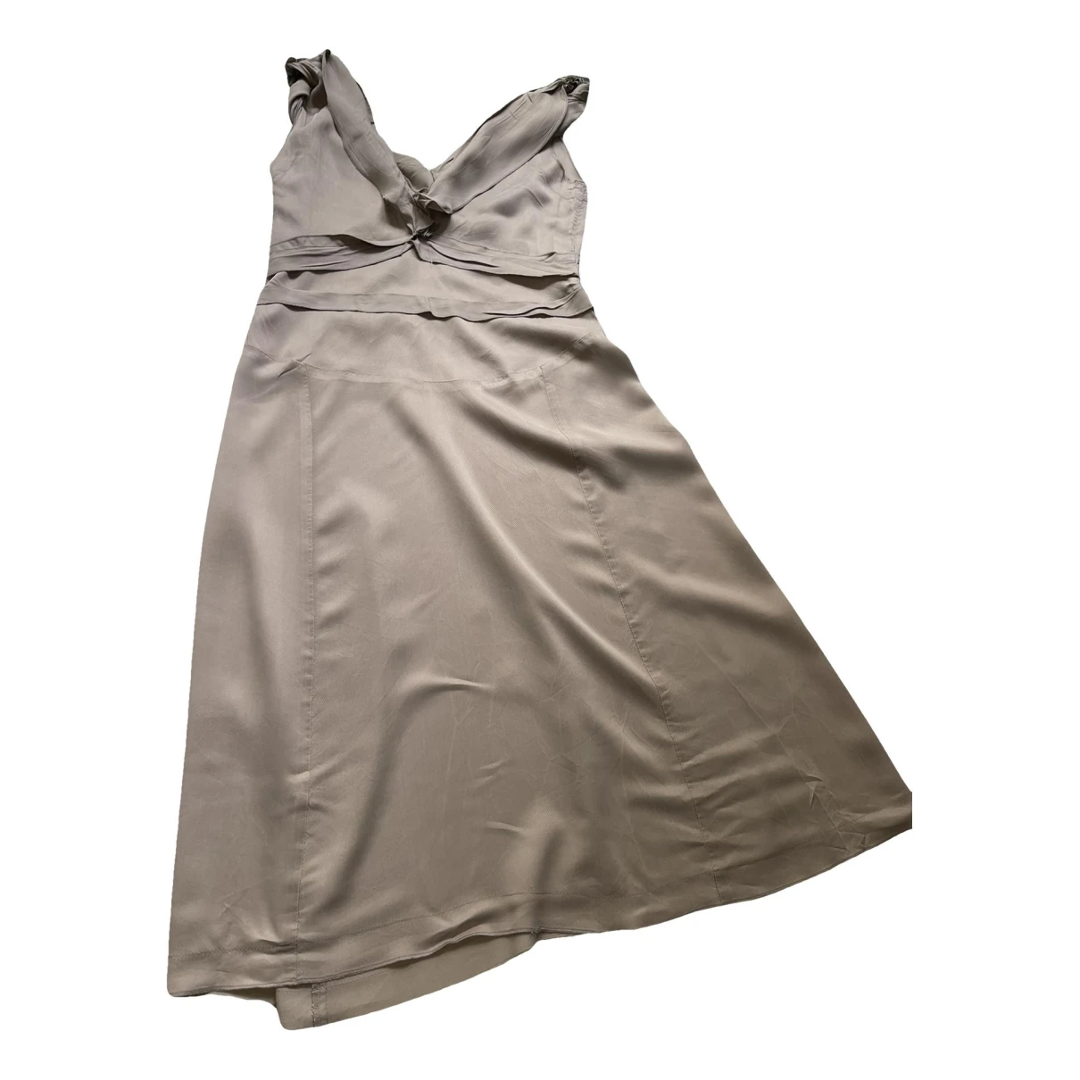 Pre-owned Dorothee Schumacher Mini Dress In Brown