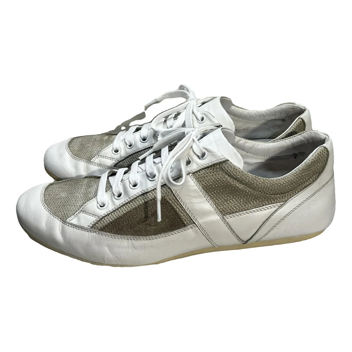 Pre-owned Dior Leather Low Trainers In Multicolour