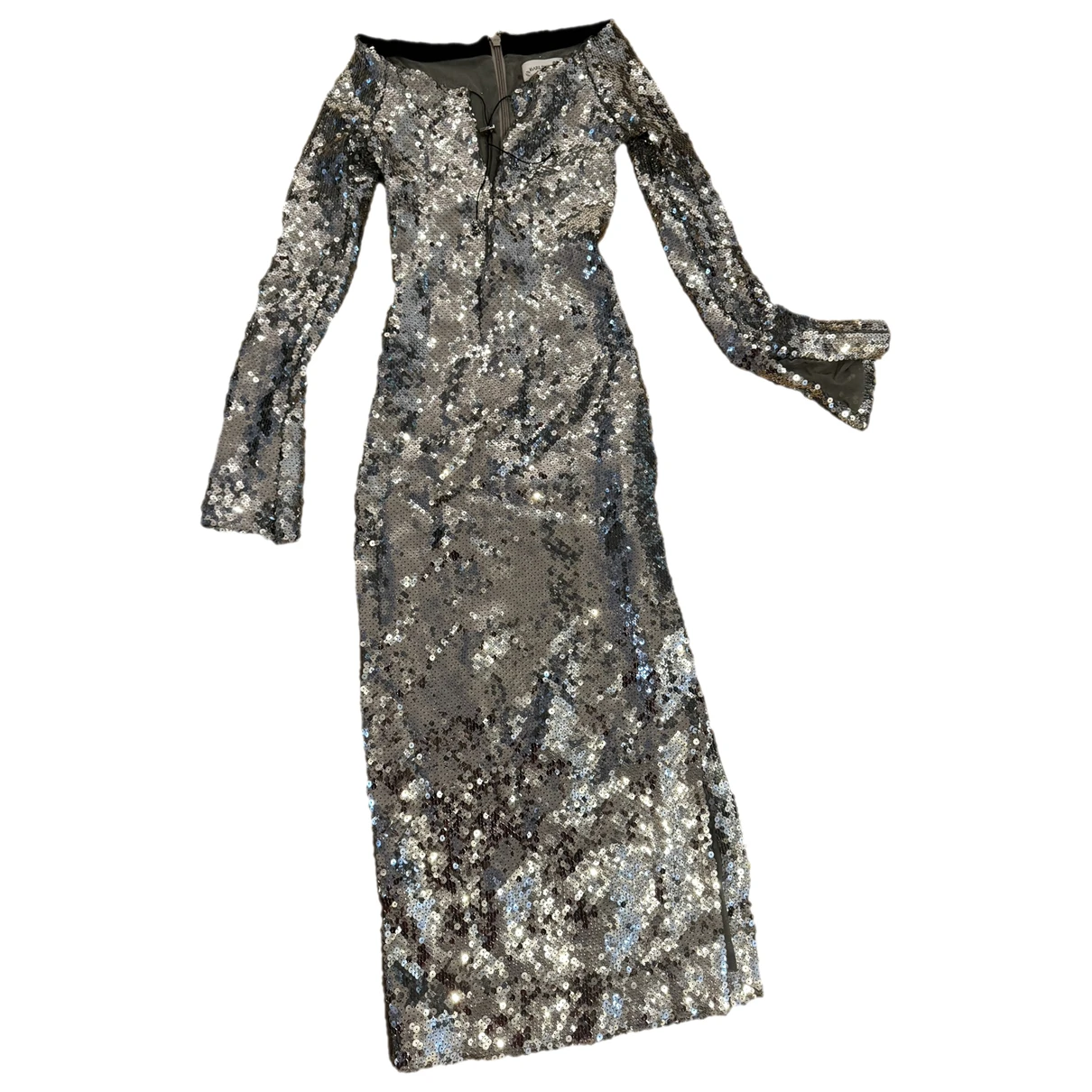 Pre-owned 16arlington Glitter Maxi Dress In Metallic