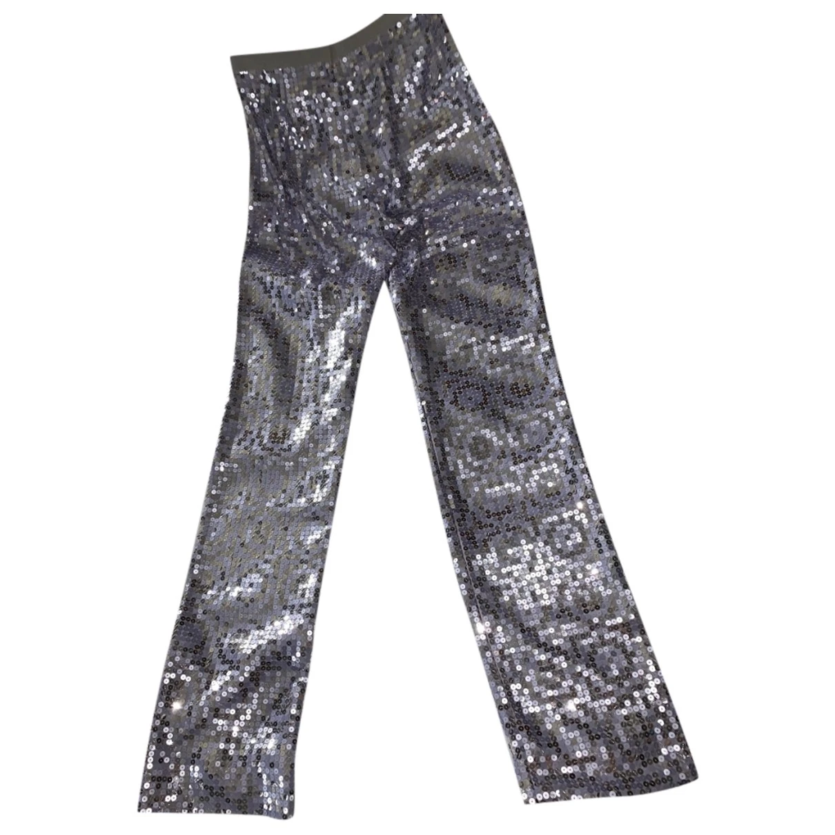 Pre-owned Marc Jacobs Silk Trousers In Multicolour