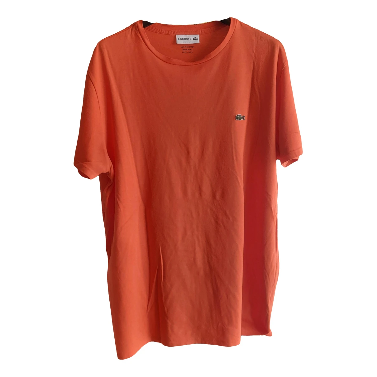 Pre-owned Lacoste T-shirt In Orange