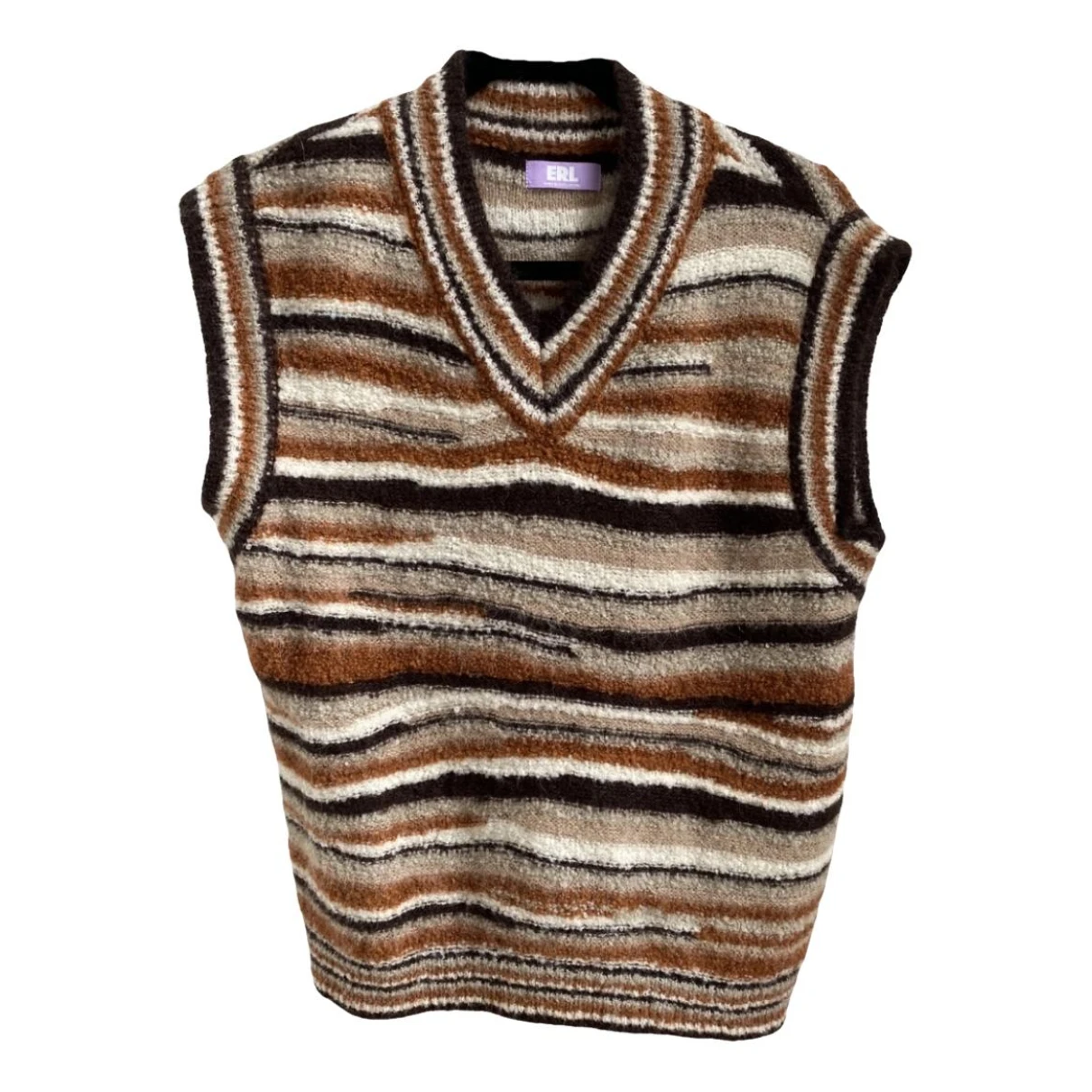 Pre-owned Erl Wool Vest In Multicolour