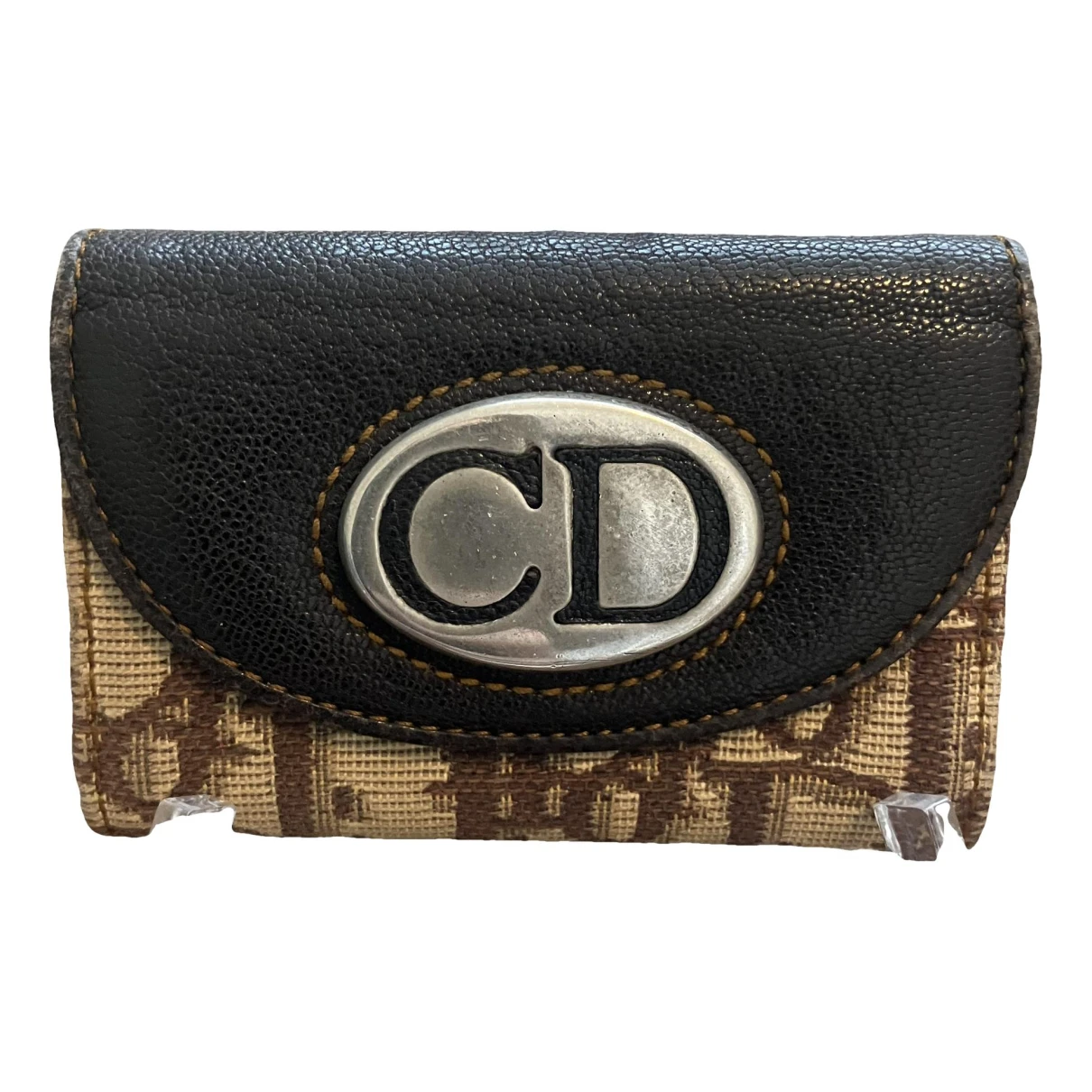 Pre-owned Dior Leather Wallet In Brown