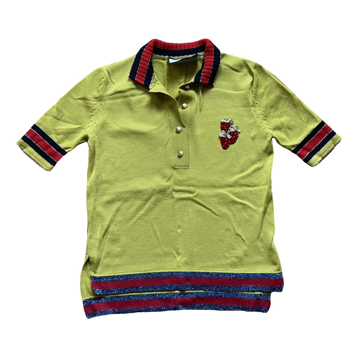 Pre-owned Gucci Wool Polo In Green