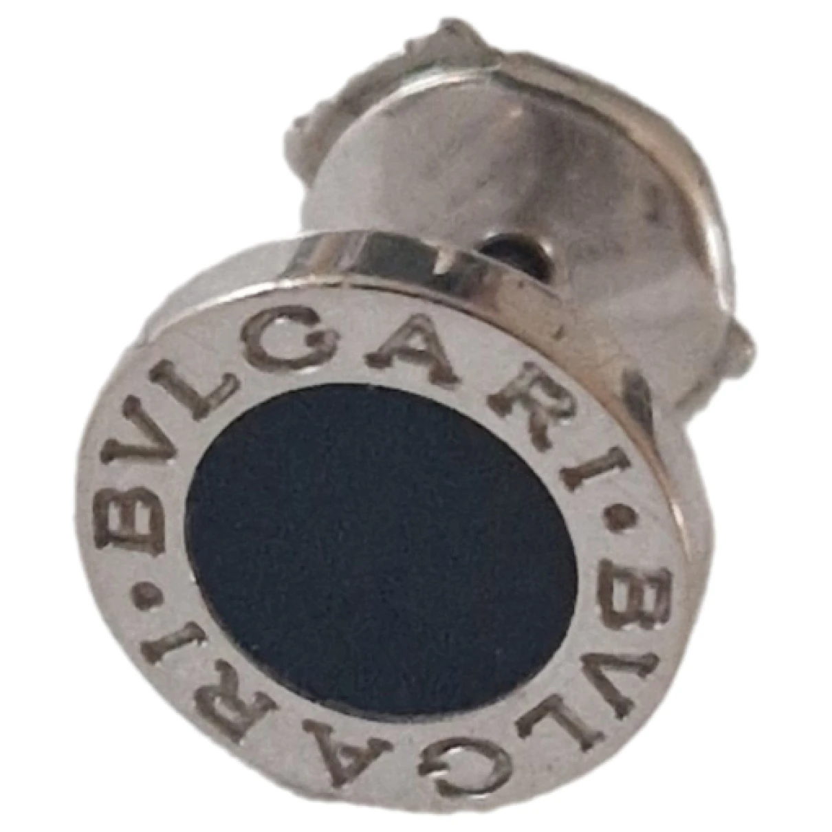 Pre-owned Bvlgari Bulgari White Gold Earrings In Black