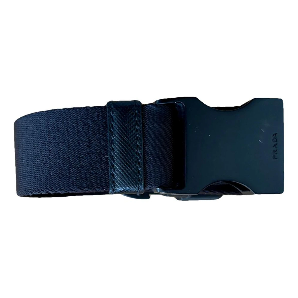 Pre-owned Prada Cloth Belt In Black