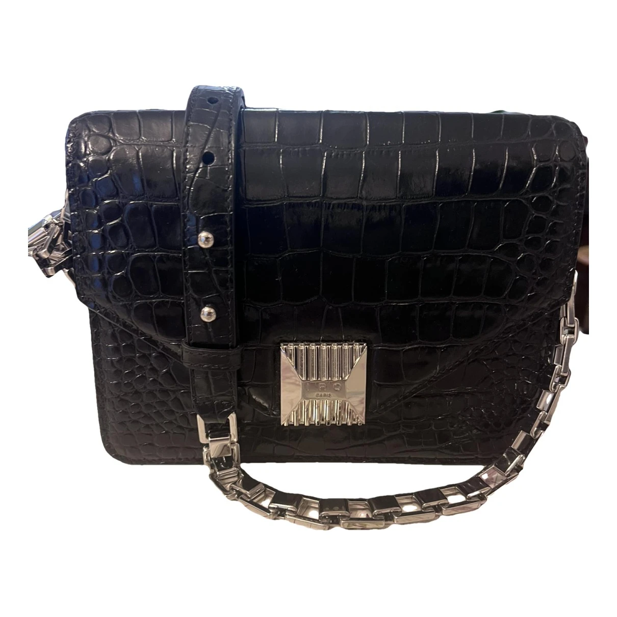 Pre-owned Iro Leather Handbag In Black