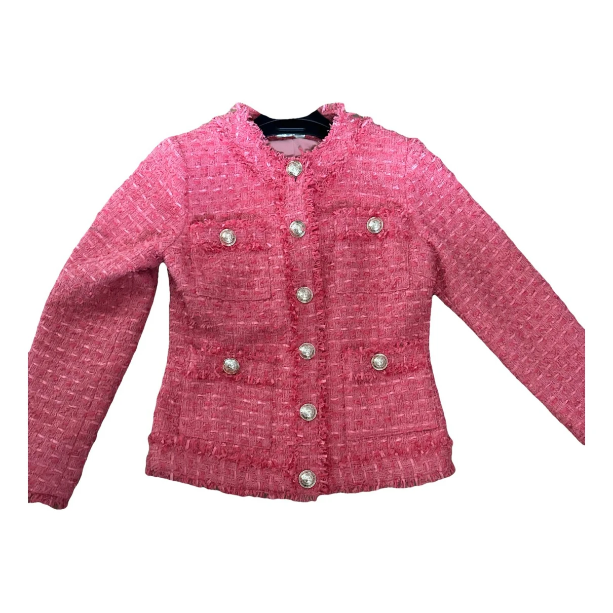 Pre-owned Balmain Wool Blazer In Pink