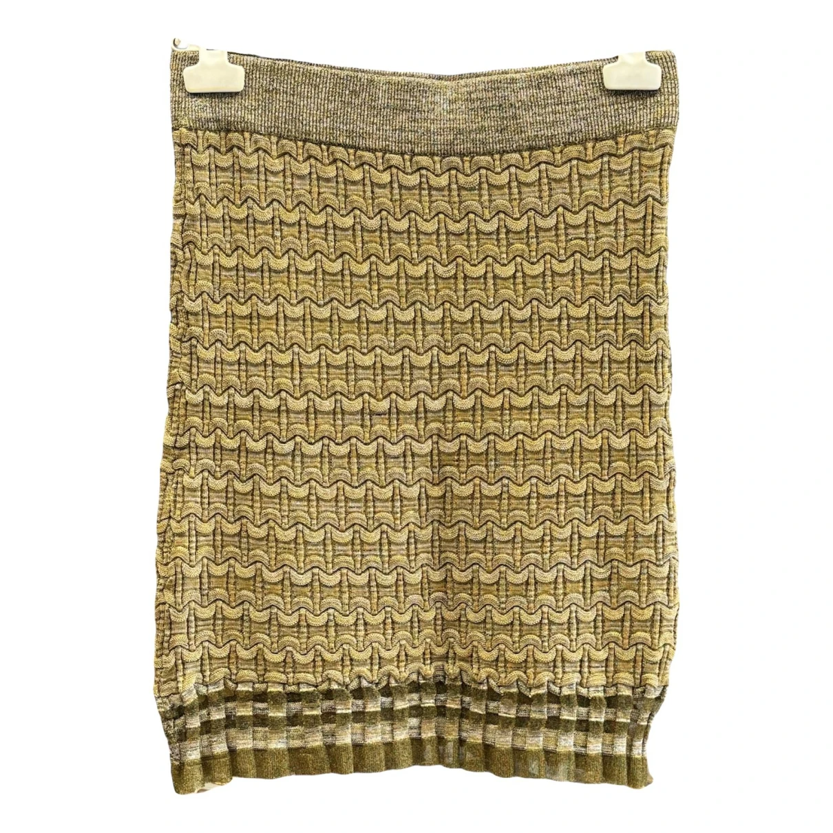 Pre-owned Kenzo Mini Skirt In Gold