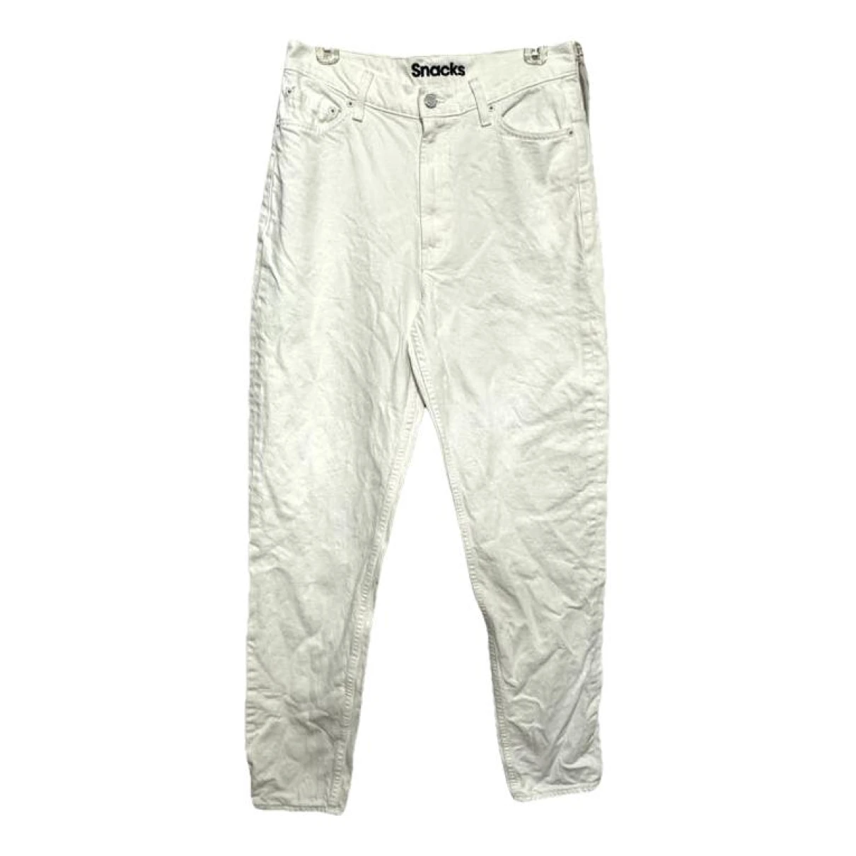 Pre-owned Mother Mjeans In White