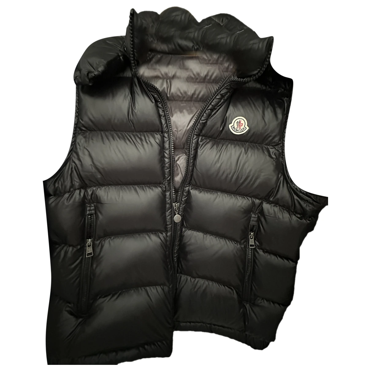 Pre-owned Moncler Sleeveless Vest In Black