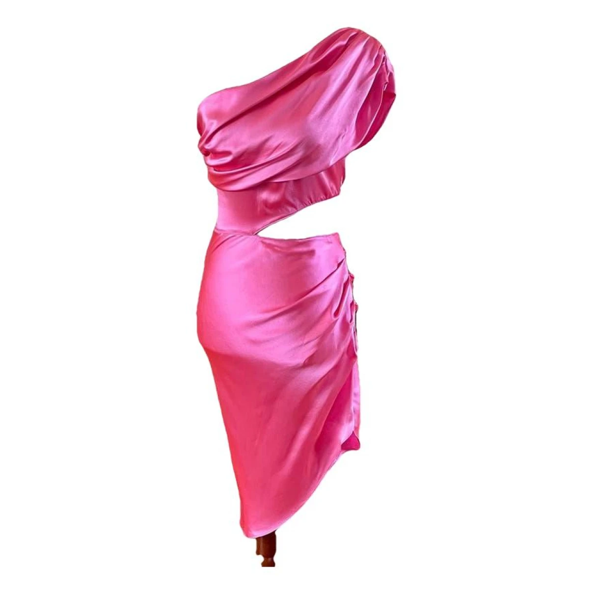 Pre-owned Amanda Uprichard Silk Dress In Pink