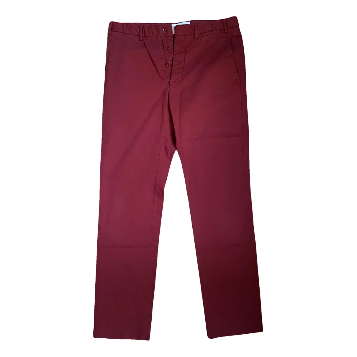 Pre-owned Maison Margiela Trousers In Red