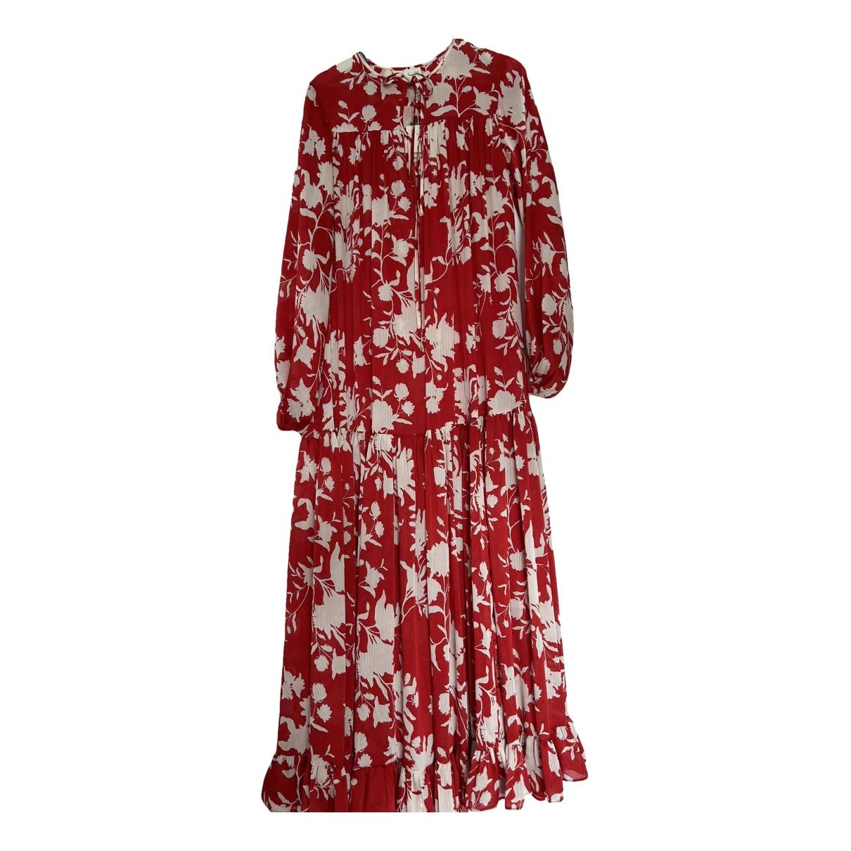 Pre-owned Johanna Ortiz Maxi Dress In Red