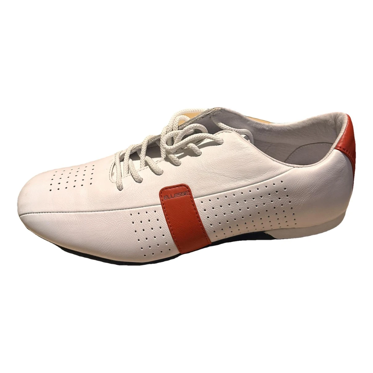 Pre-owned Ellesse Leather Trainers In White