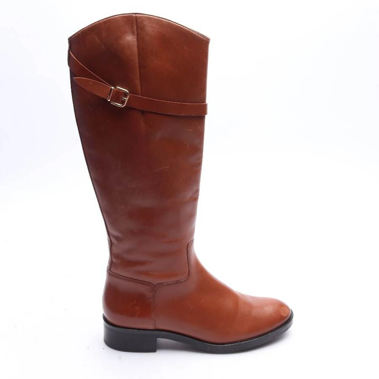 Pre-owned Hogl Leather Boots In Brown