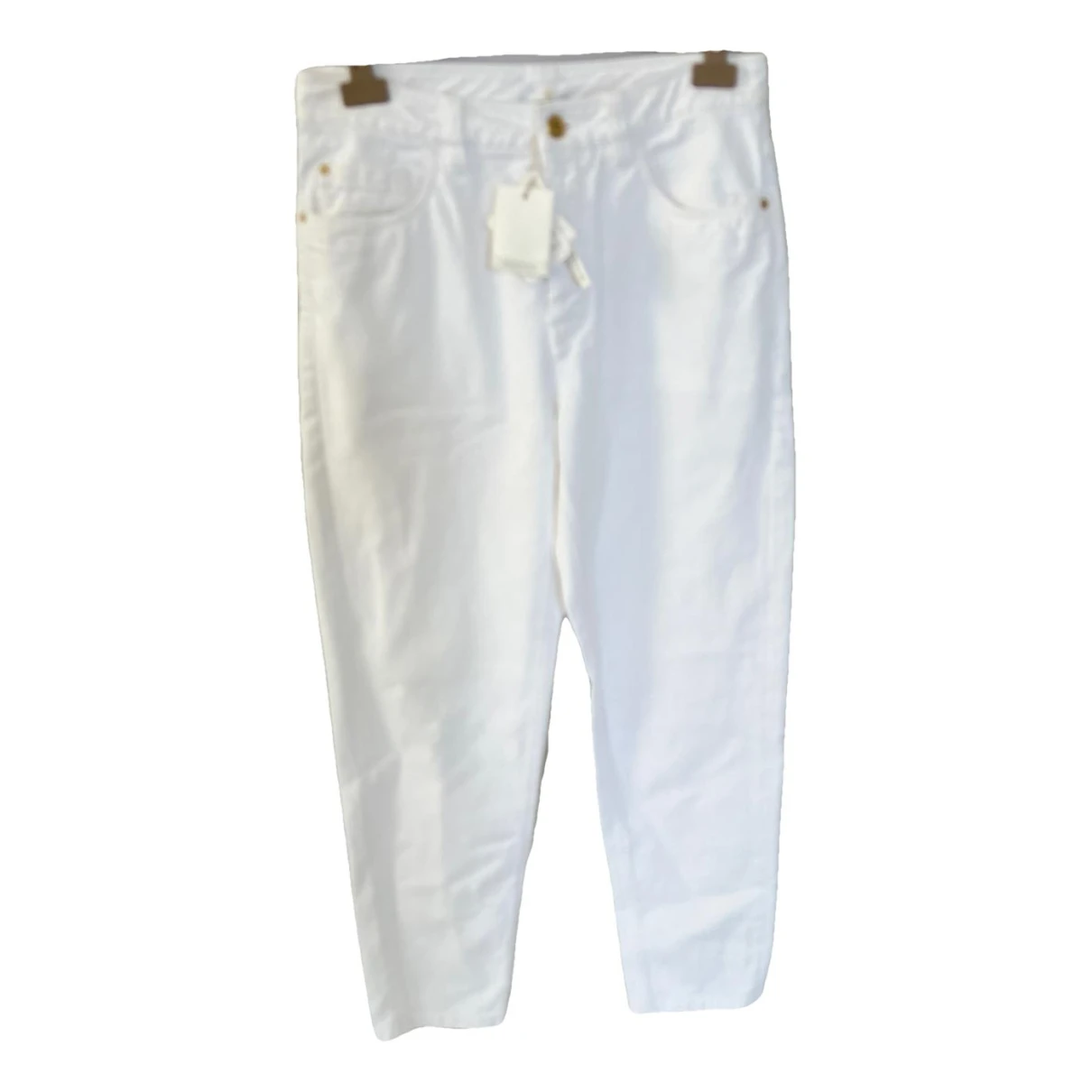 Pre-owned Brunello Cucinelli Boyfriend Jeans In White