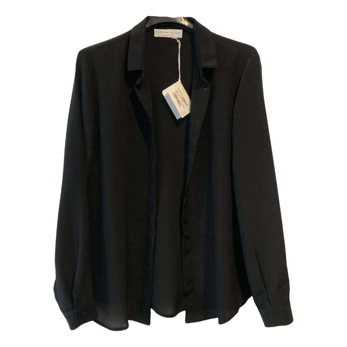 Pre-owned Fabiana Filippi Silk Shirt In Black
