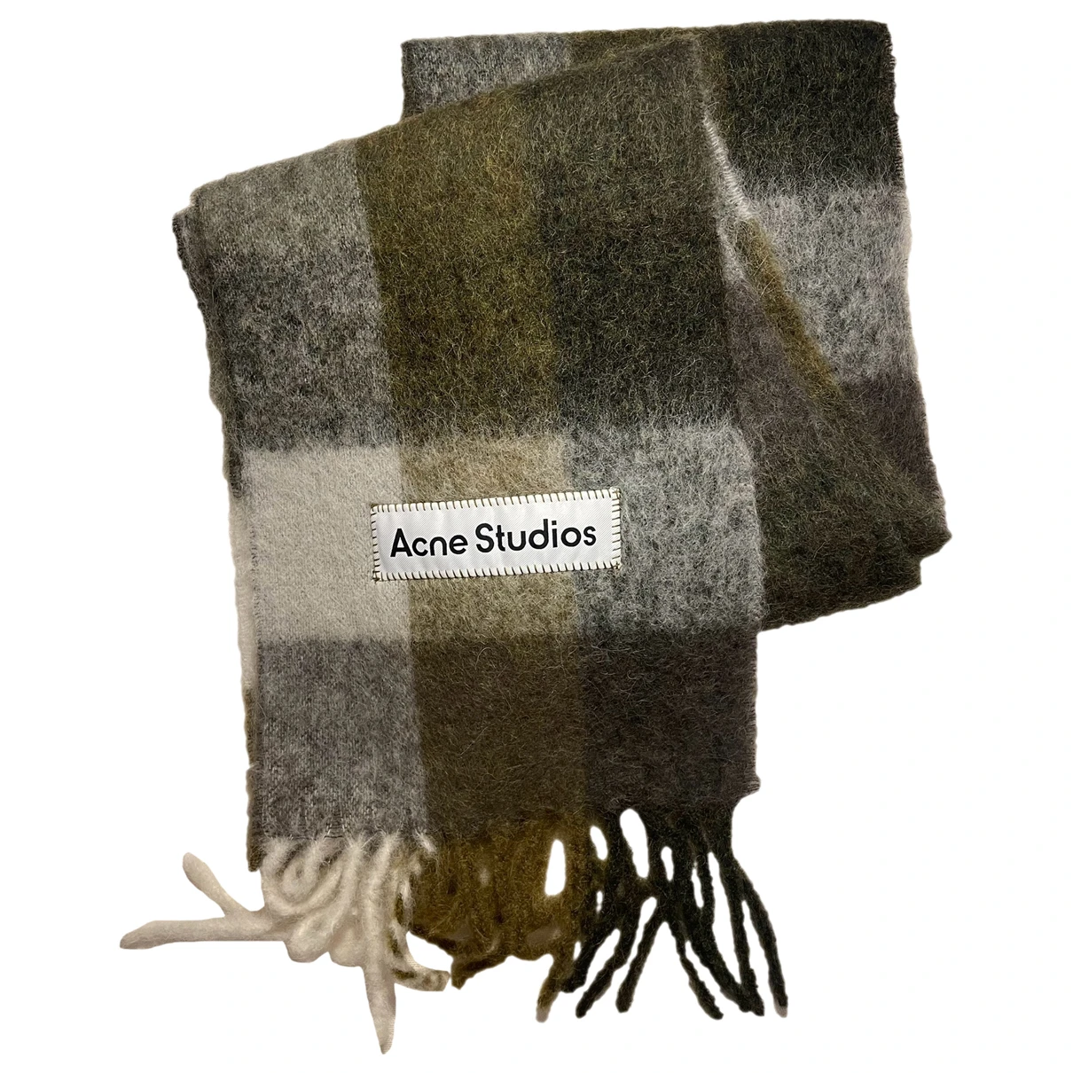 Pre-owned Acne Studios Wool Scarf In Green