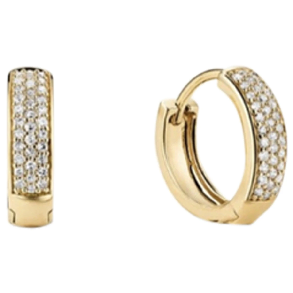 Pre-owned Mejuri Yellow Gold Earrings