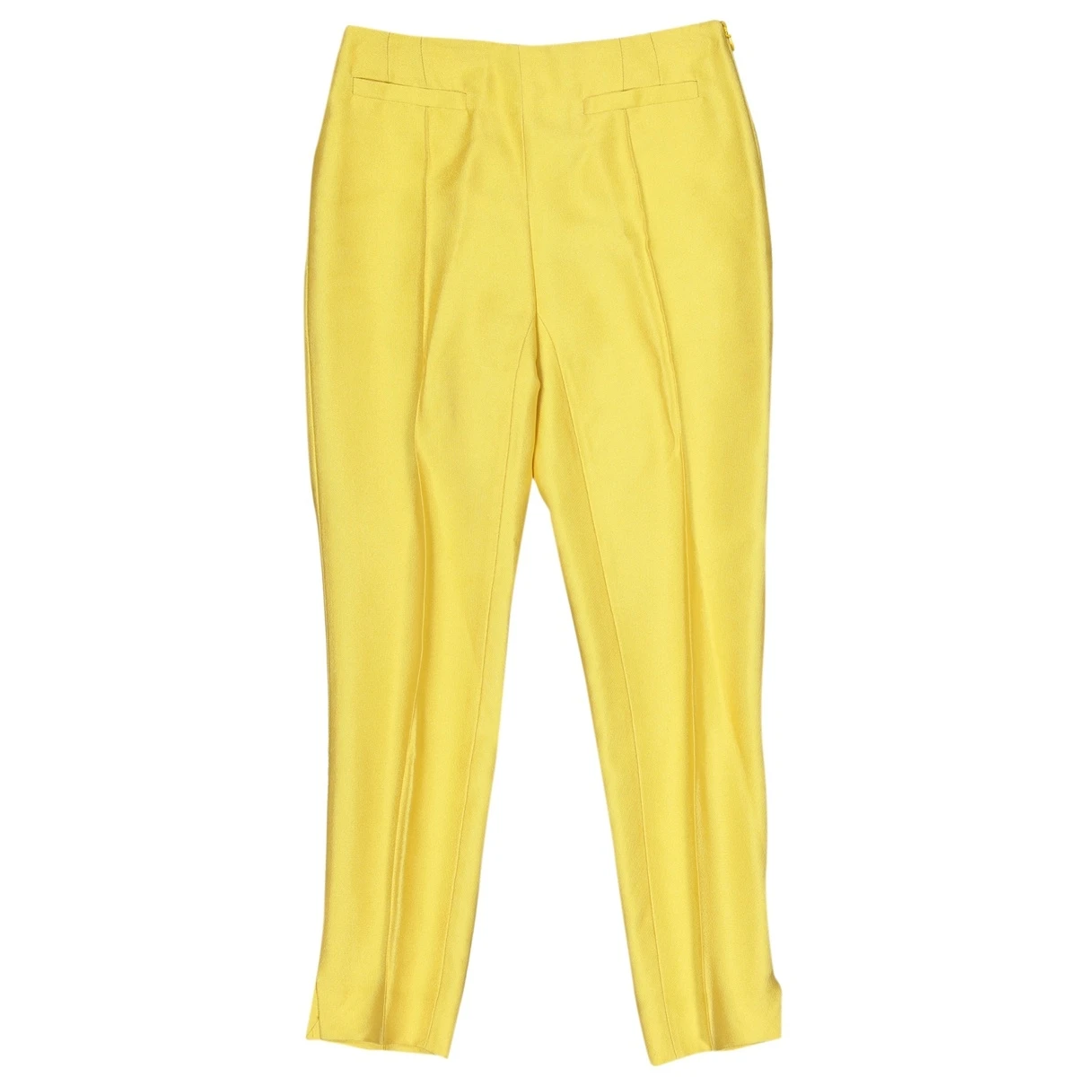 Pre-owned Balenciaga Straight Pants In Yellow