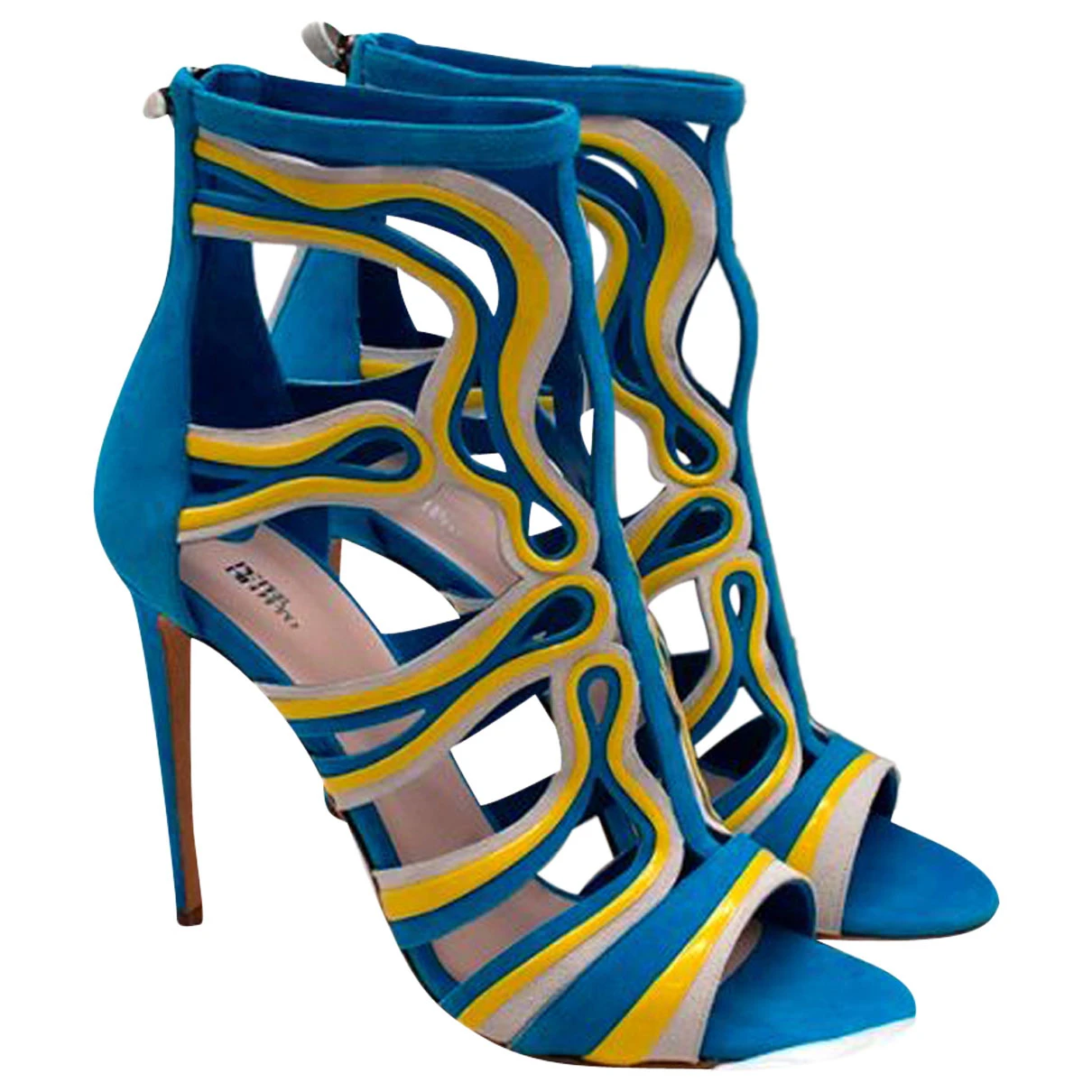 Pre-owned Peter Pilotto Leather Heels In Blue