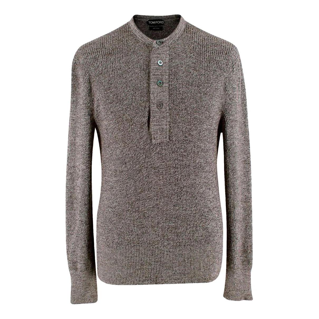 Pre-owned Tom Ford Wool Knitwear & Sweatshirt In Grey