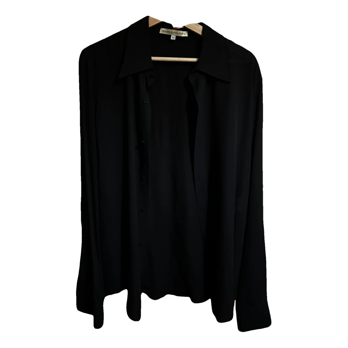 Pre-owned Balenciaga Silk Shirt In Black
