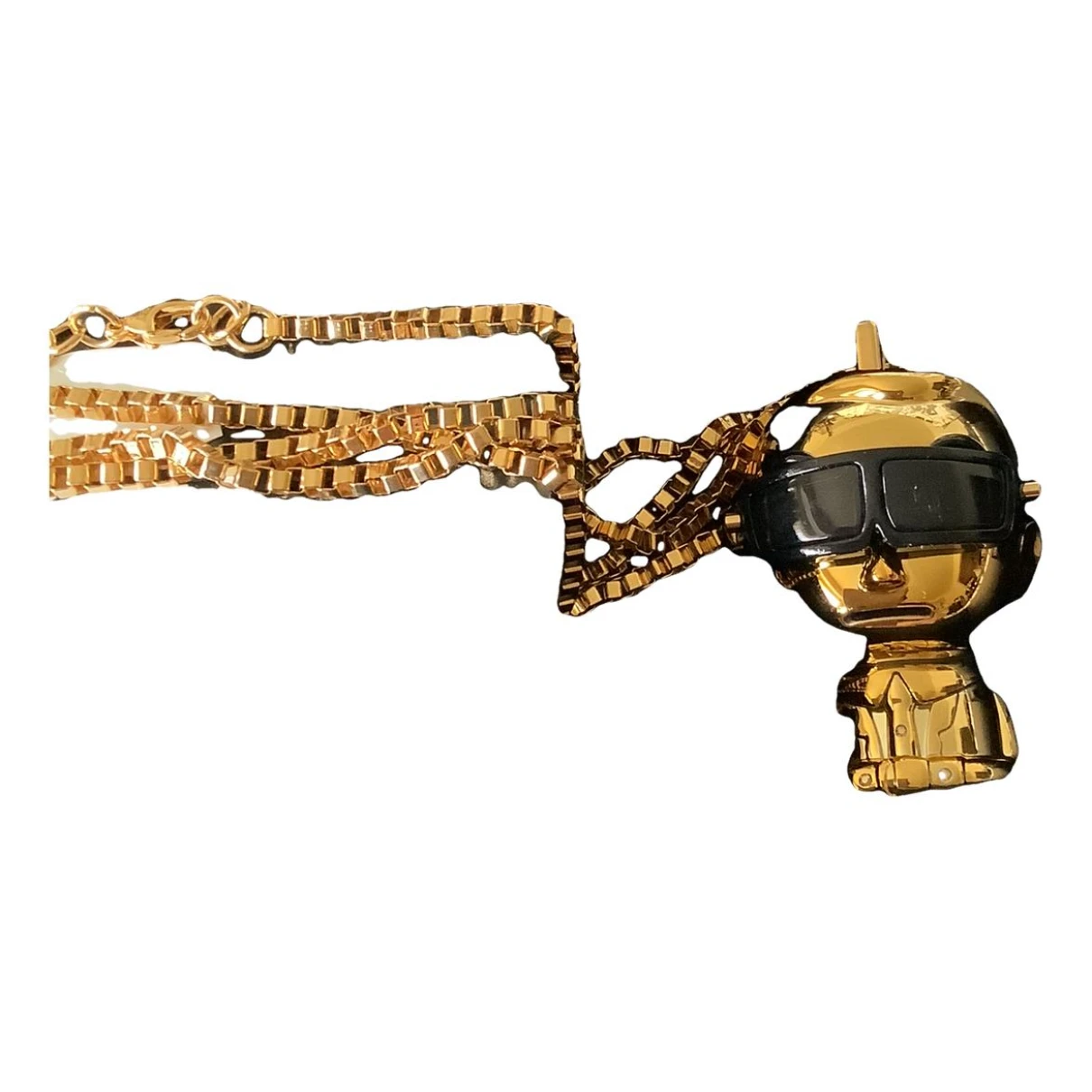 Pre-owned Karl Lagerfeld Necklace In Gold