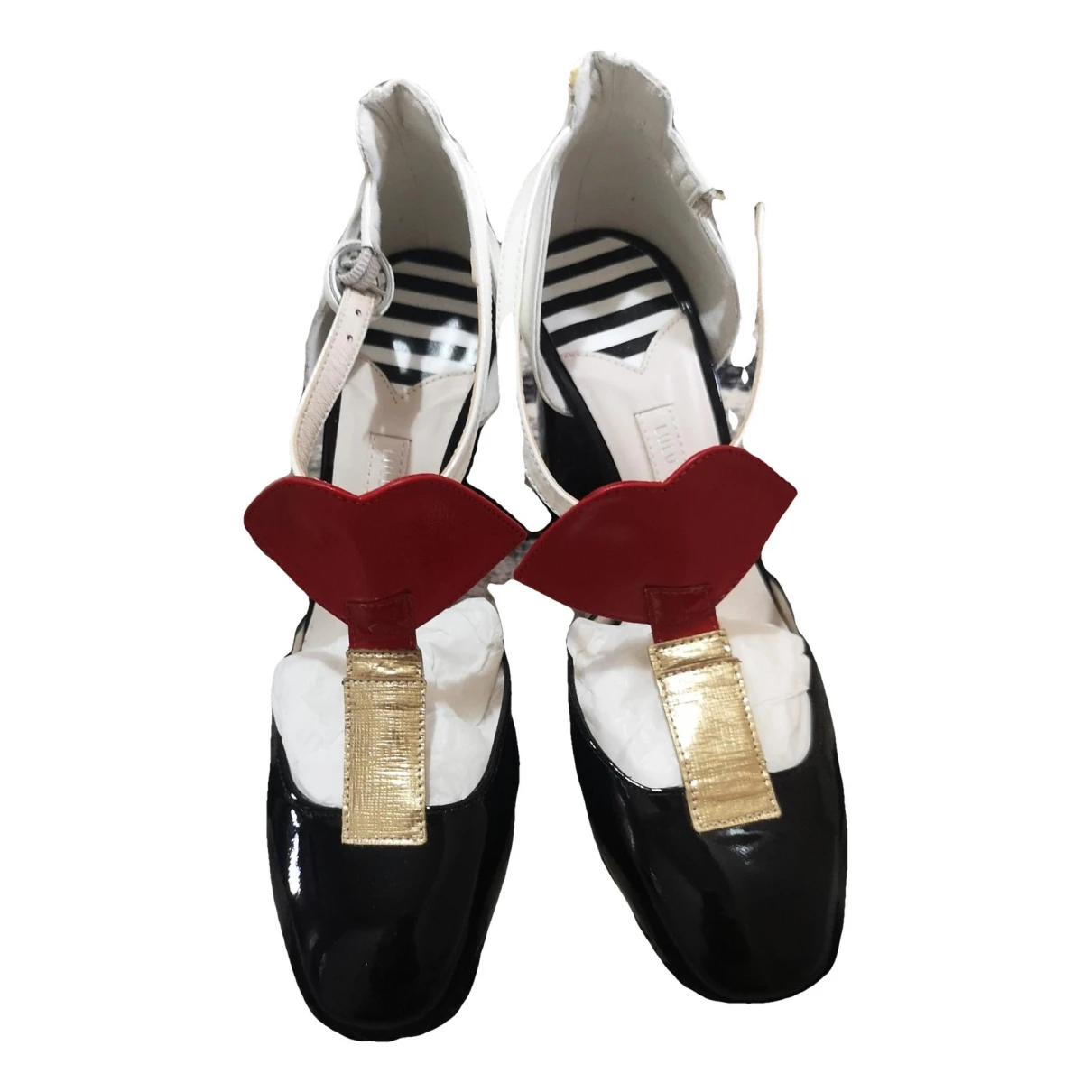 Pre-owned Lulu Guinness Patent Leather Heels In Multicolour