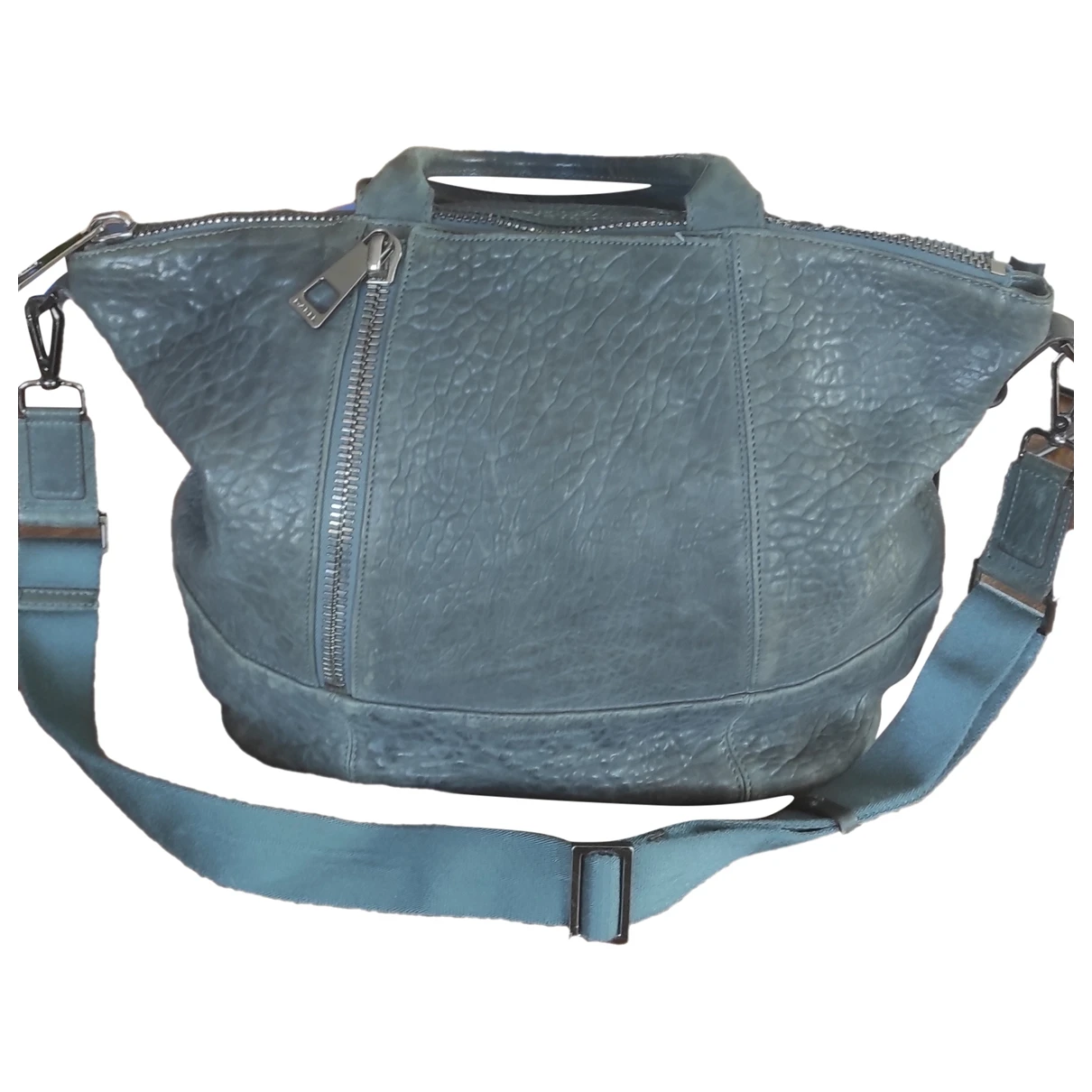 Pre-owned Gerard Darel Leather Crossbody Bag In Blue
