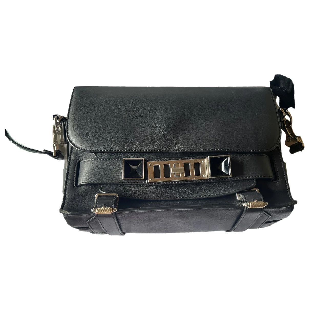 Pre-owned Proenza Schouler Ps11 Leather Handbag In Black