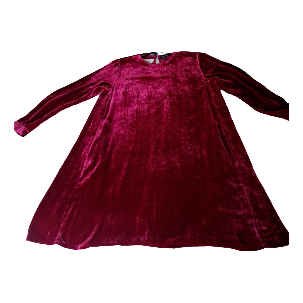 Pre-owned Eileen Fisher Mid-length Dress In Burgundy