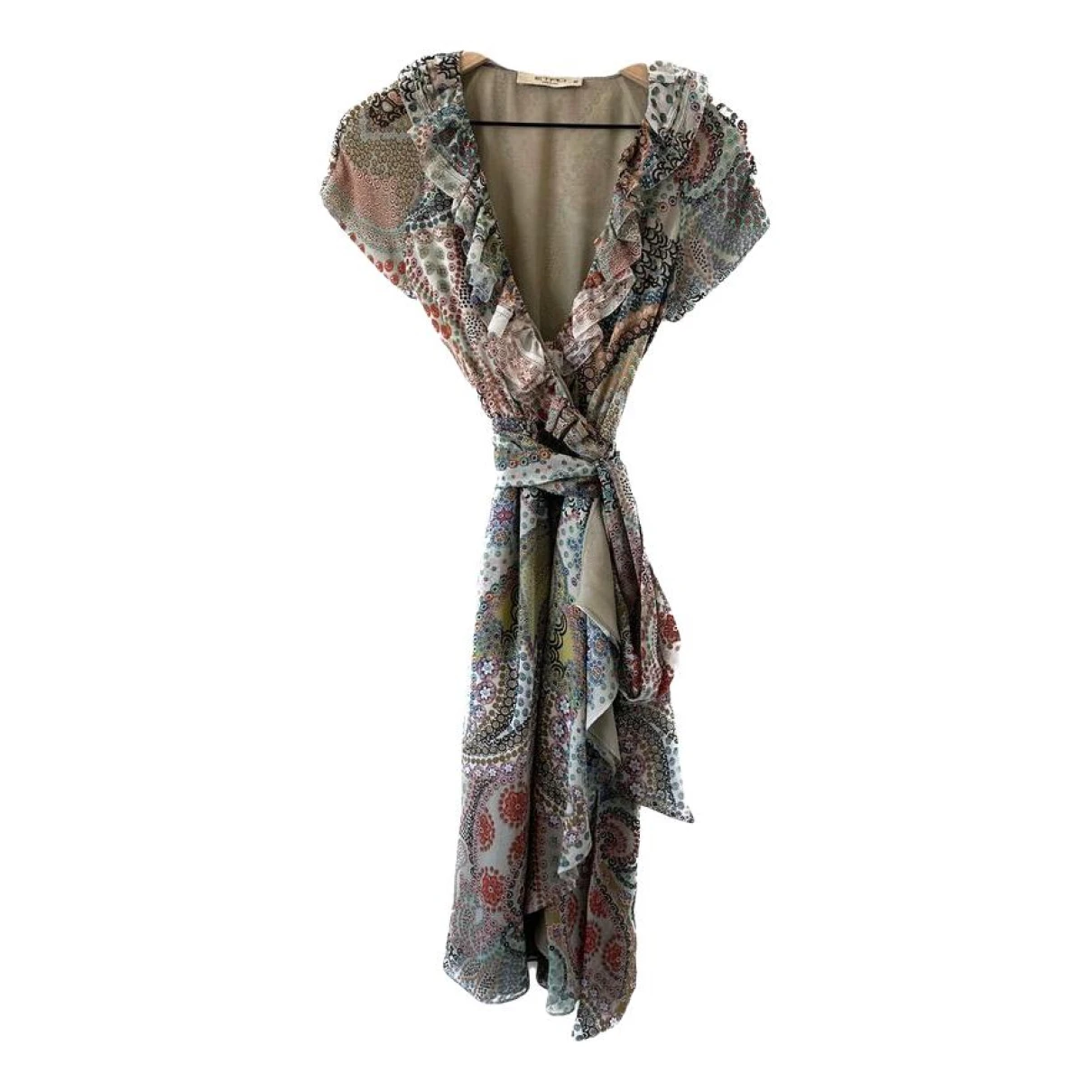 Pre-owned Etro Silk Mid-length Dress In Multicolour