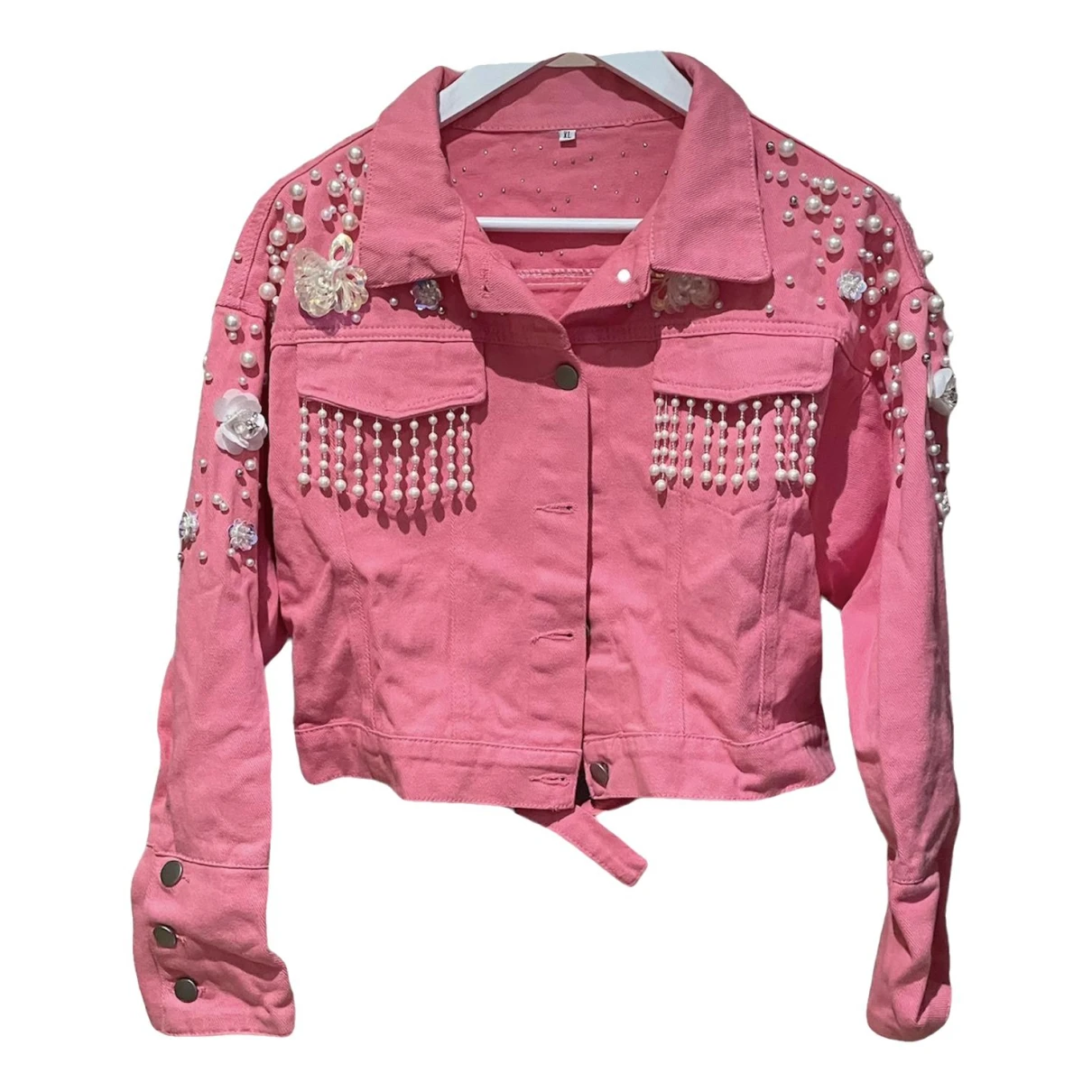 Pre-owned Fr2 Glitter Jacket In Pink