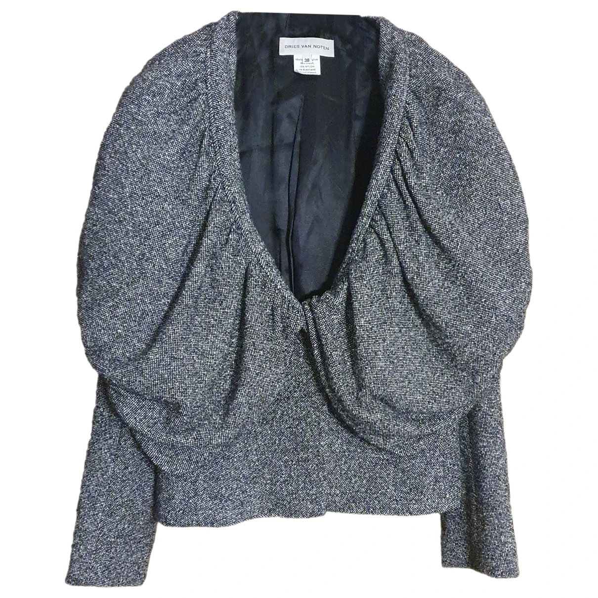 Pre-owned Dries Van Noten Wool Jacket In Grey