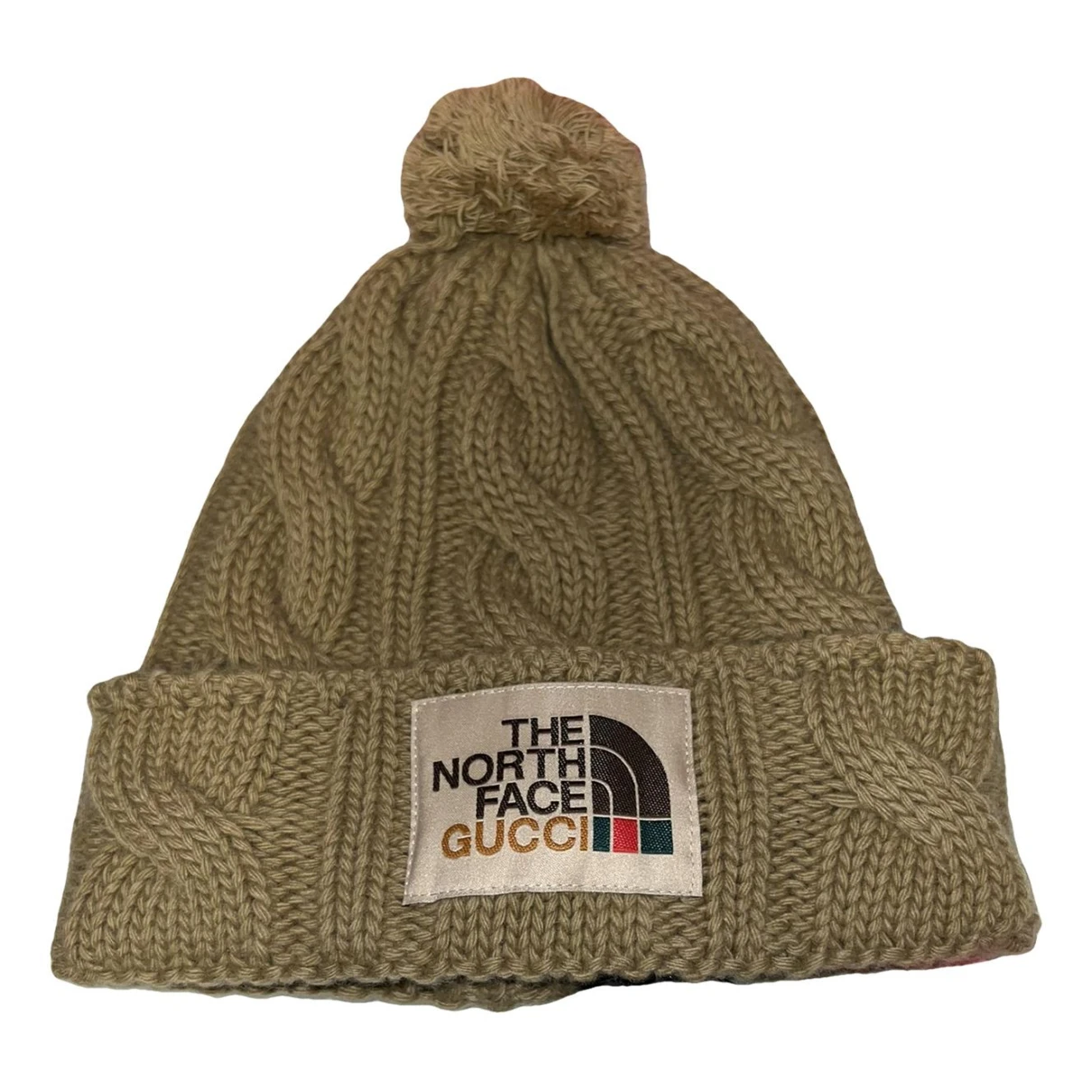 Pre-owned The North Face X Gucci Wool Hat In Beige