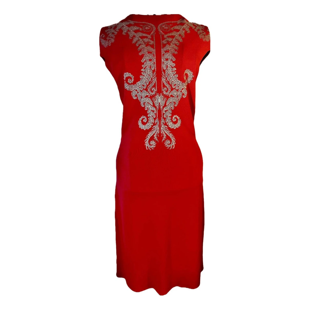 Pre-owned Alexander Mcqueen Mini Dress In Red