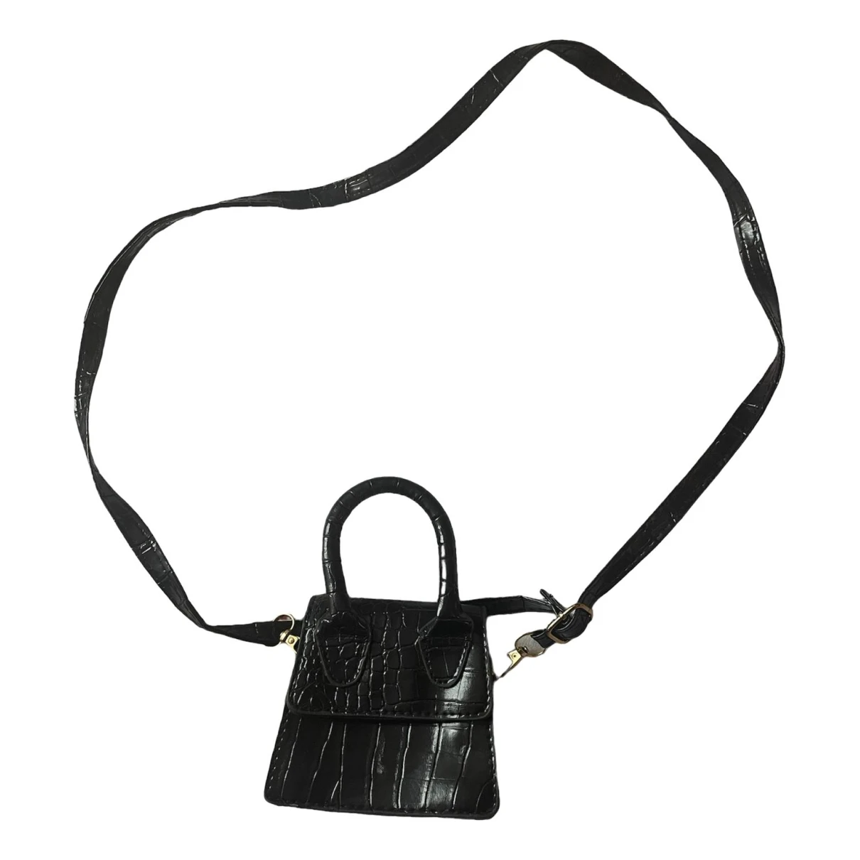 Pre-owned A Bathing Ape Leather Handbag In Black