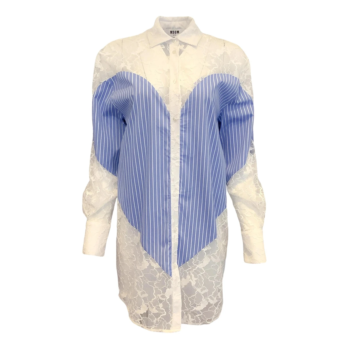Pre-owned Msgm Top In Blue