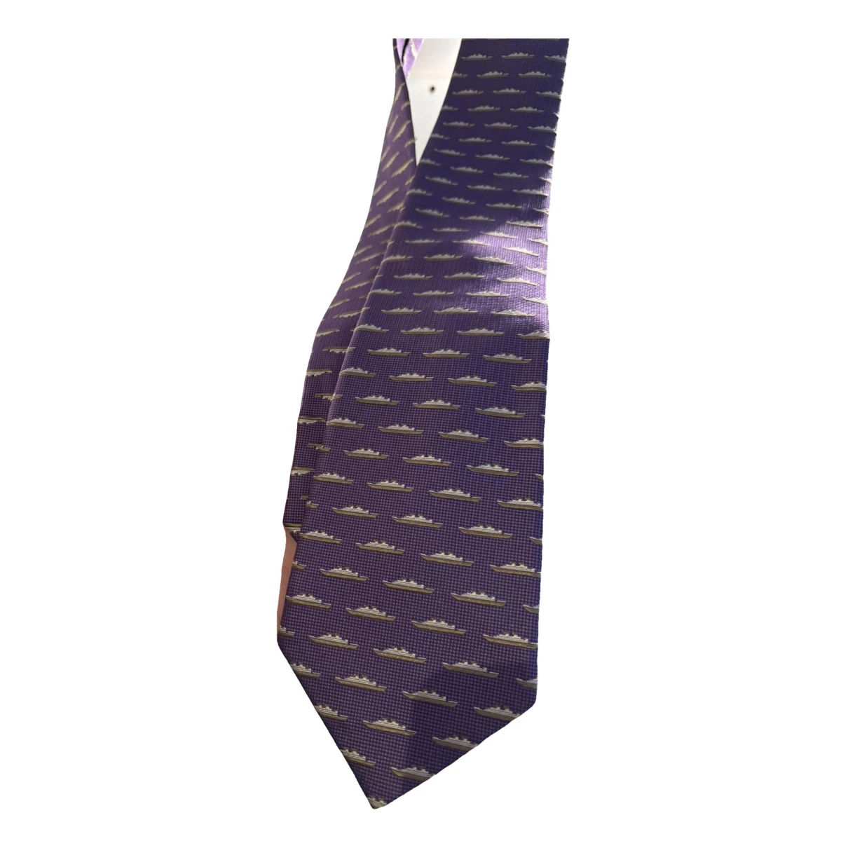 Pre-owned Tumi Silk Tie In Multicolour