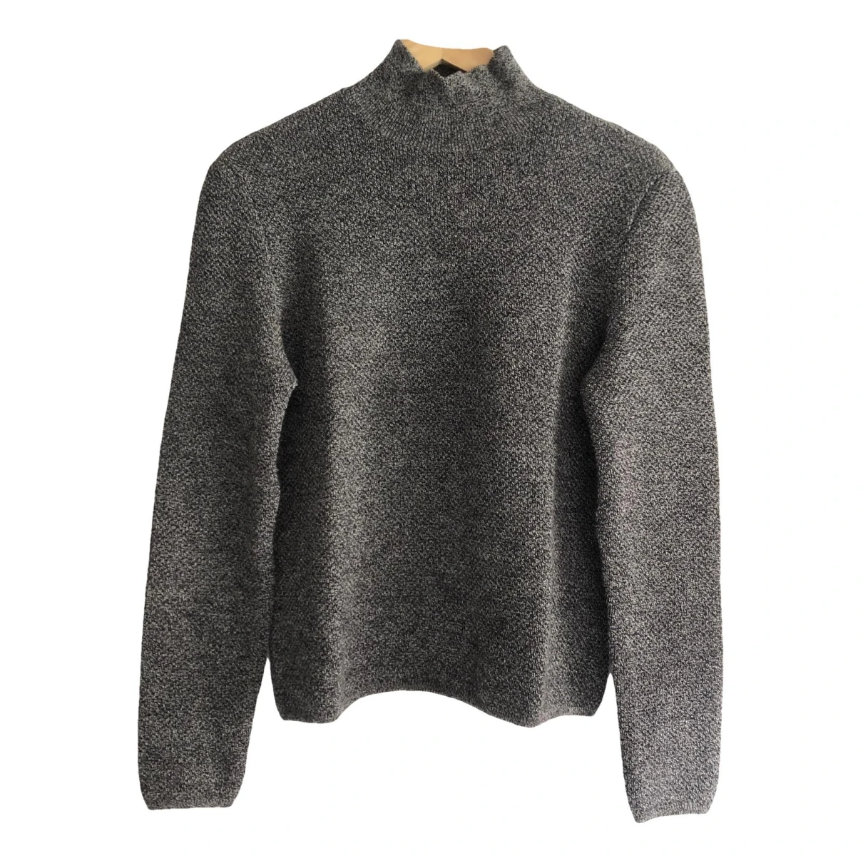 Pre-owned Valentino Vlogo Wool Jumper In Grey