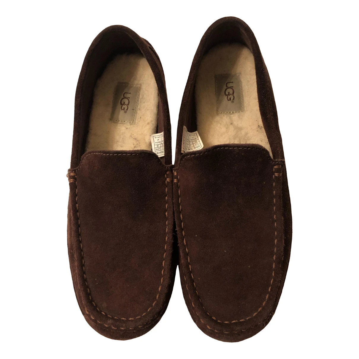 Pre-owned Ugg Leather Espadrilles In Brown