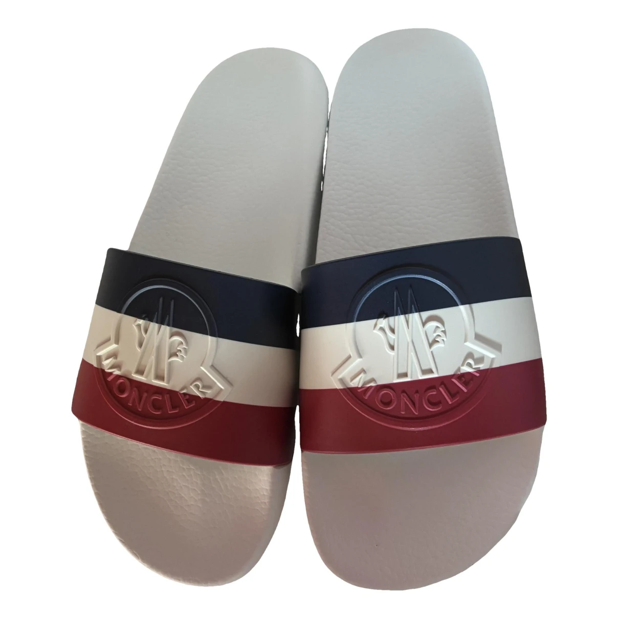 Pre-owned Moncler Flats In White